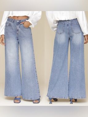 Anthropologie Avec Les Filles Wide Leg Jeans 26